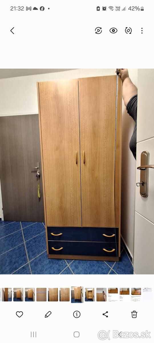 Skrina na kabàty so šuflìkmi