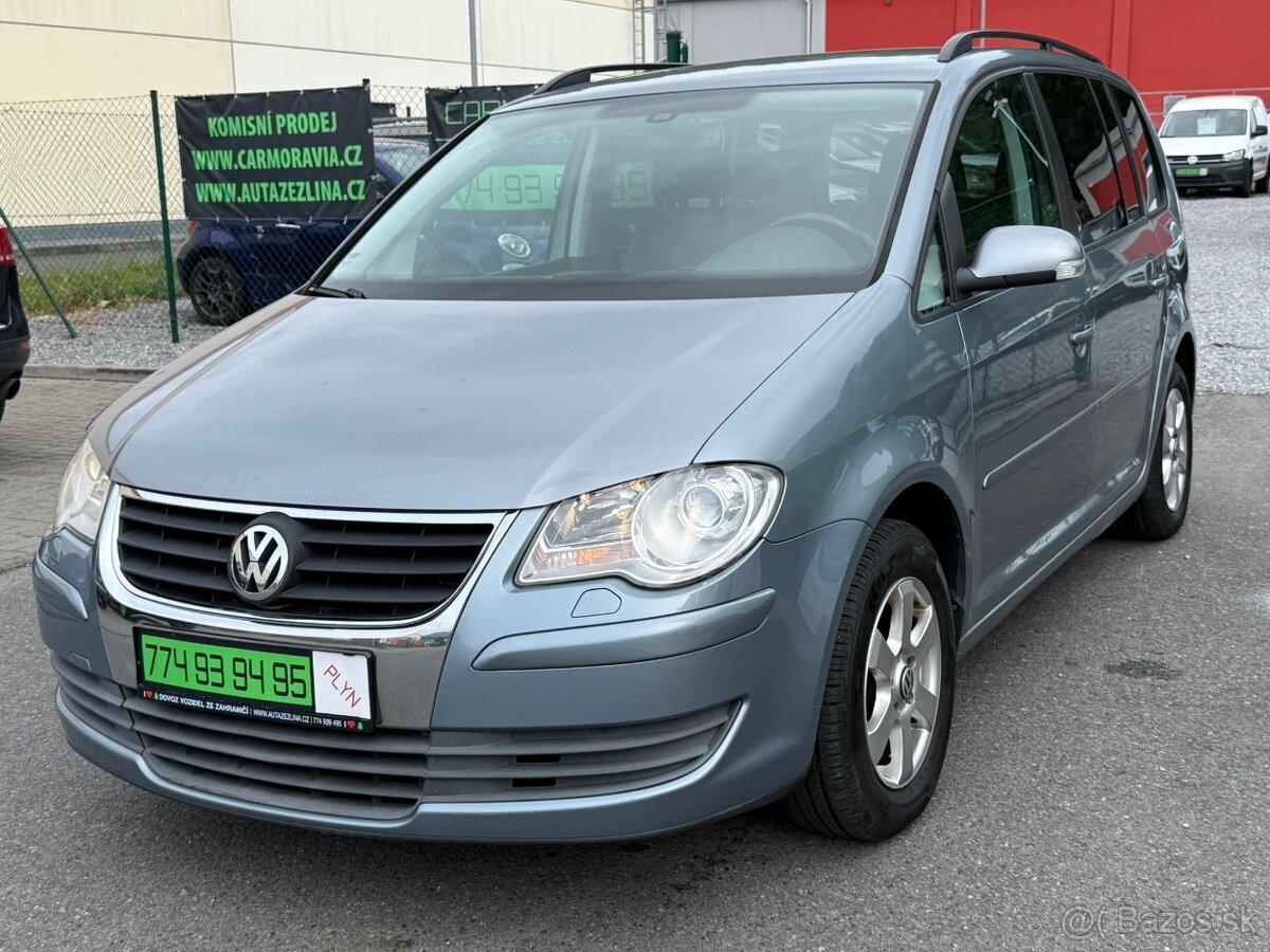 ►VW TOURAN 2,0 MPI CNG MPI - 80 kW, DEŠŤ. SENZOR◄