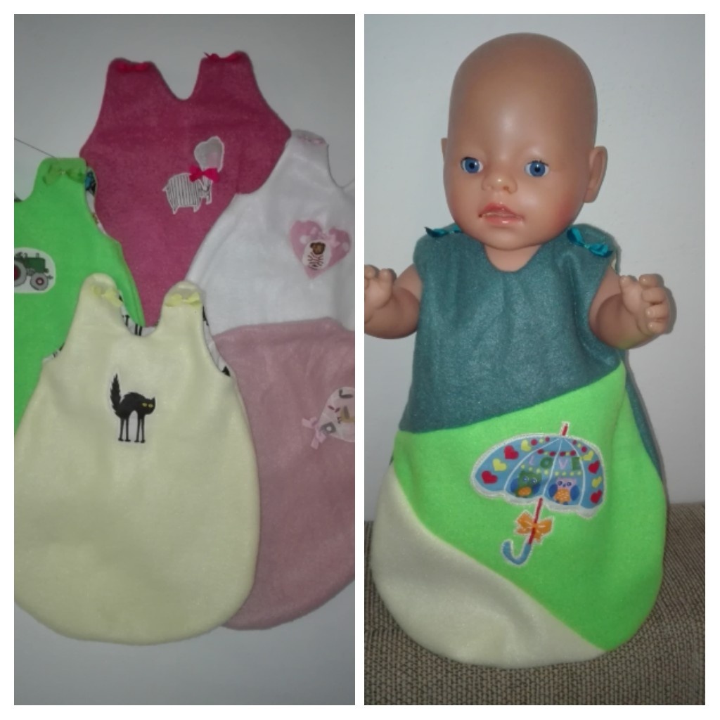 Spacie vaky pre 43 cm baby born bábiky
