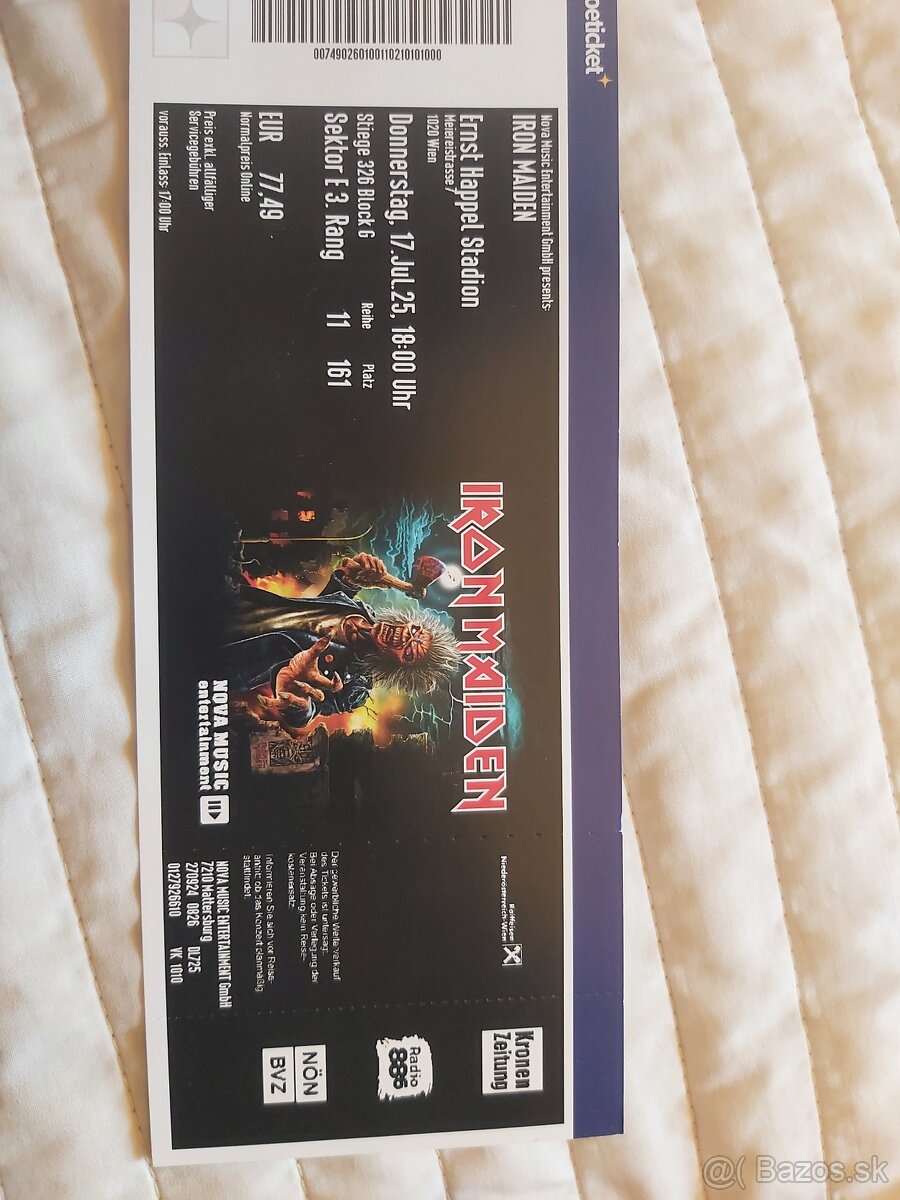 Iron maiden Viedeň