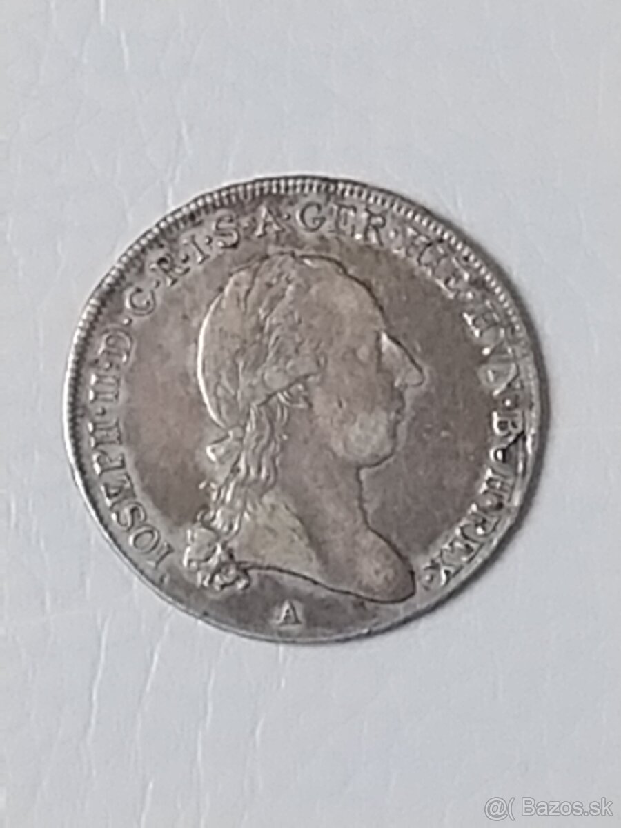 Mince 1/2 Toliar Jozef II. 1789 A