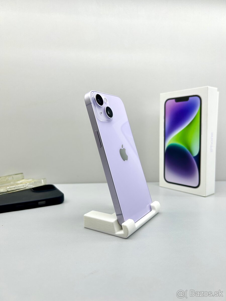 iPhone 14 PURPLE 256GB ORIGINÁL STAV + PRÍSLUŠENSTVO