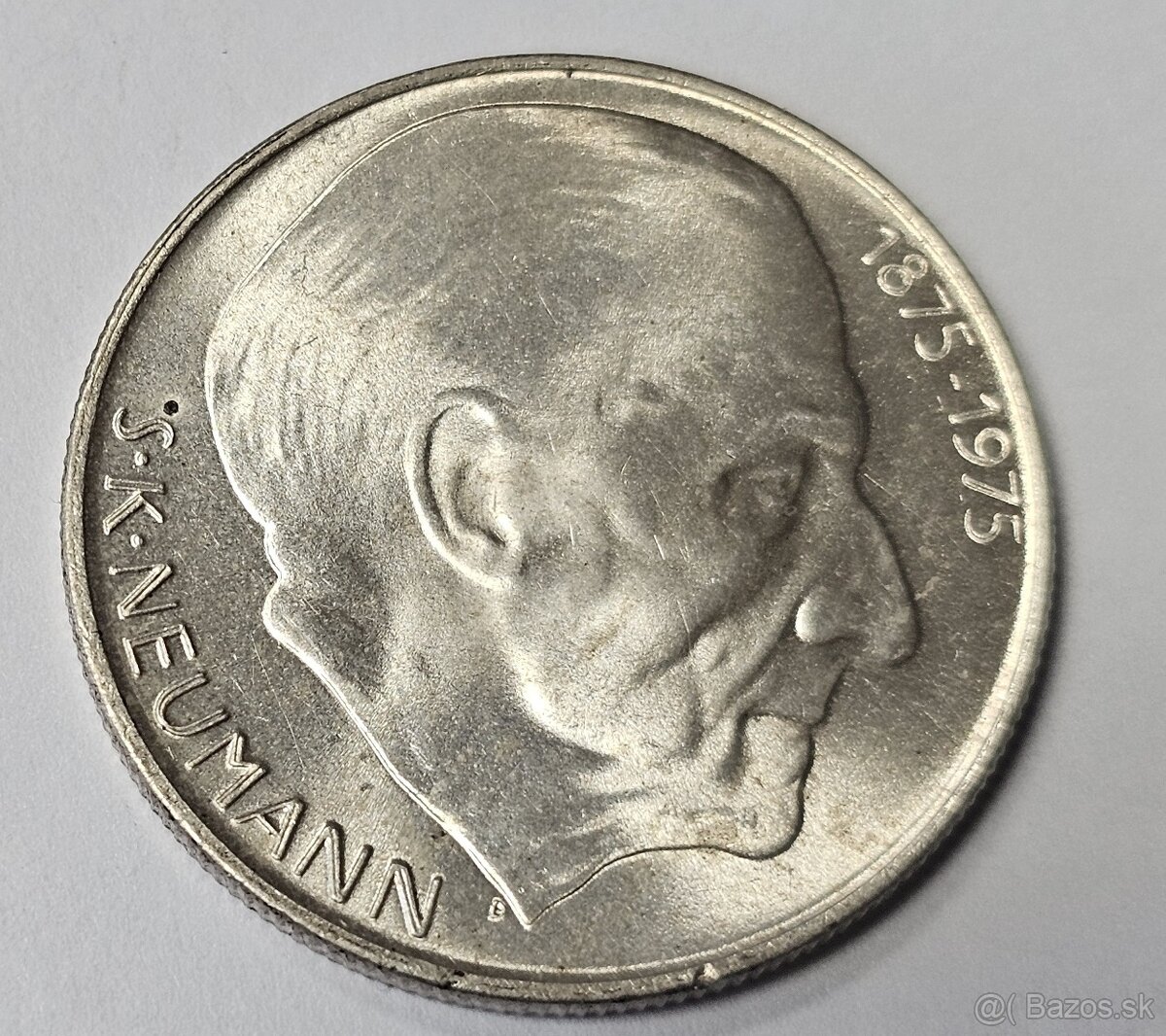 Ponúkam na predaj Ag mincu 1975 50Kčs S.K.Neumann UNC