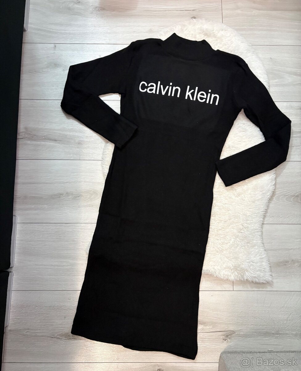 Čierne saty Calvin klein