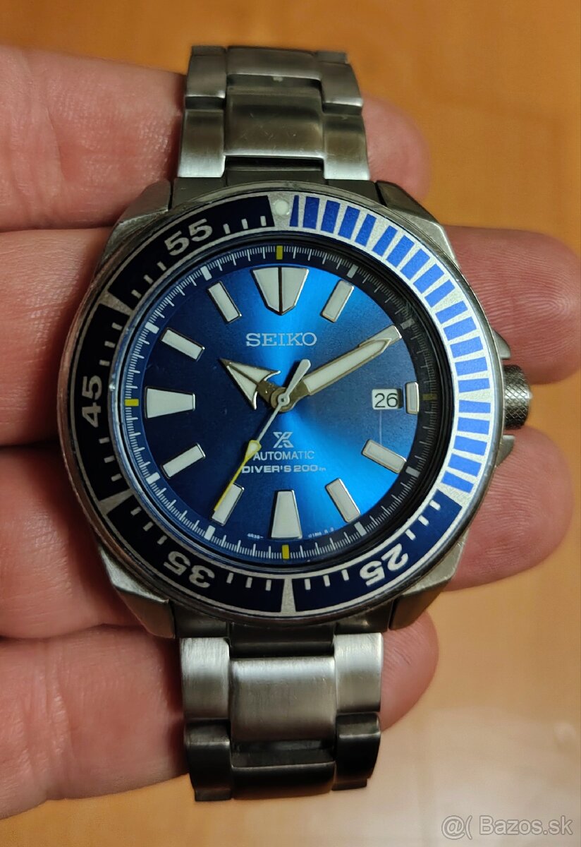 Seiko Samurai Blue Lagoon