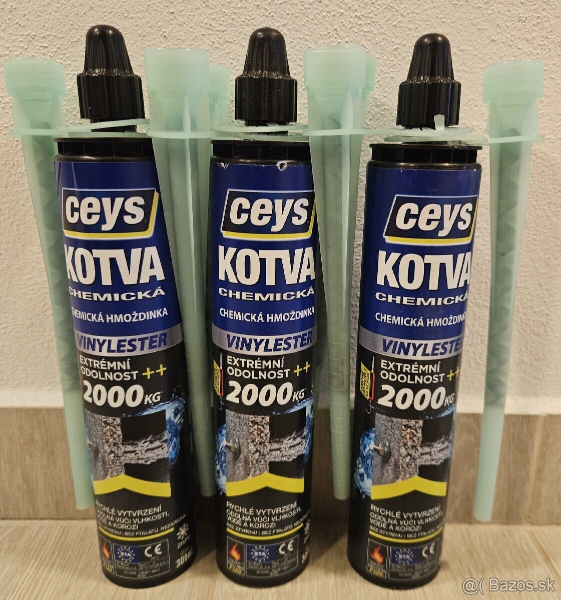 Chemicke kotvy Ceys vinylester - extremna odolnost