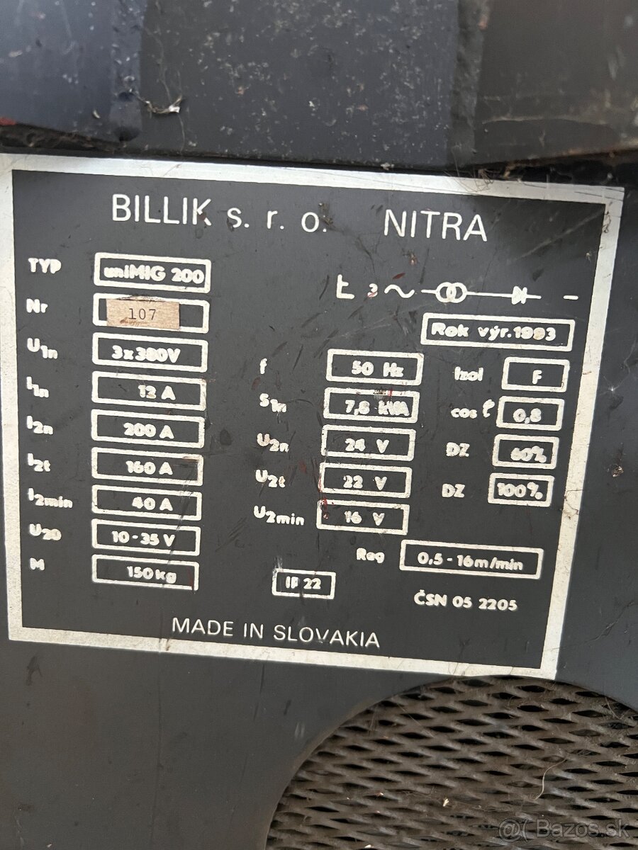 Zváračka co2 uni mig