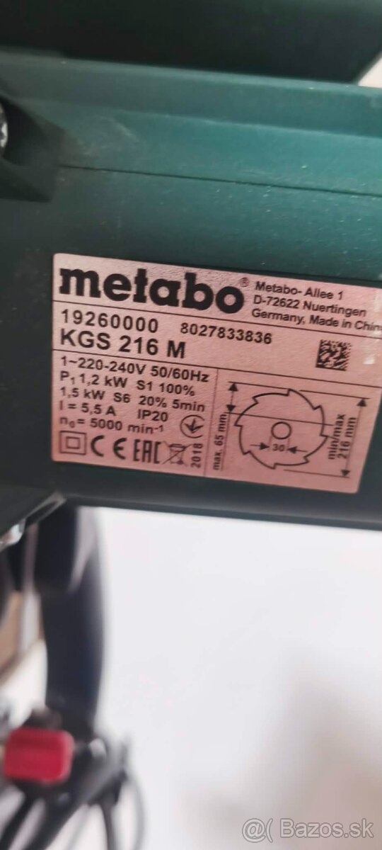 Pokosova pila METABO