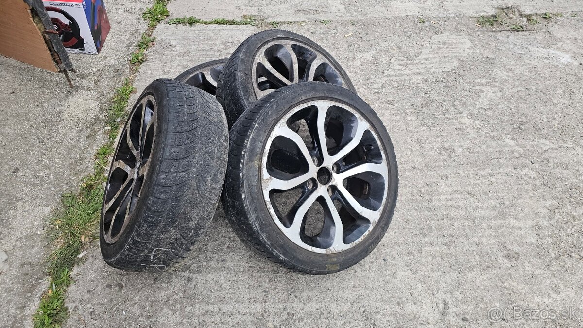 Elektróny 17" ošúchané 4x108 rozm. 205/45 R17