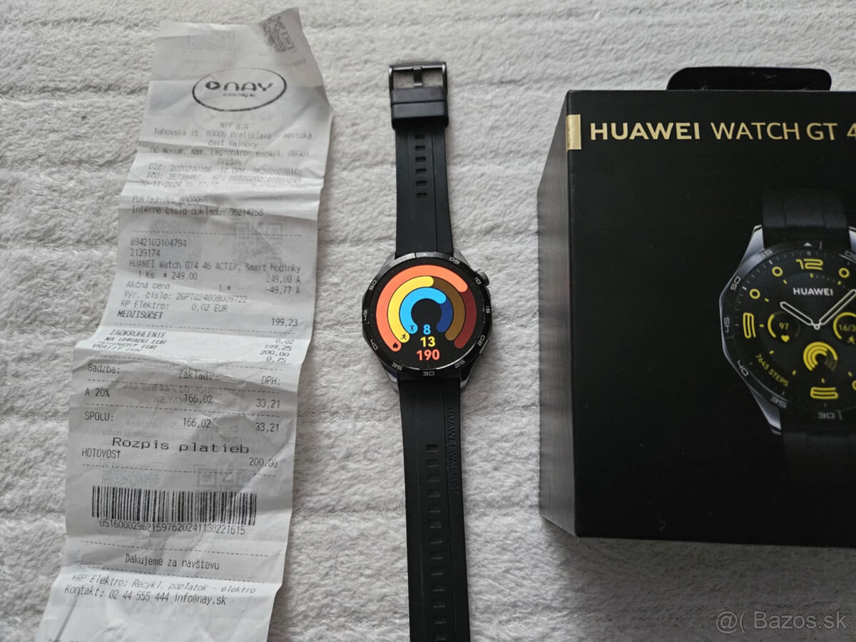 Huawei Watch GT4 46mm, cierne, kupene v NAY ku