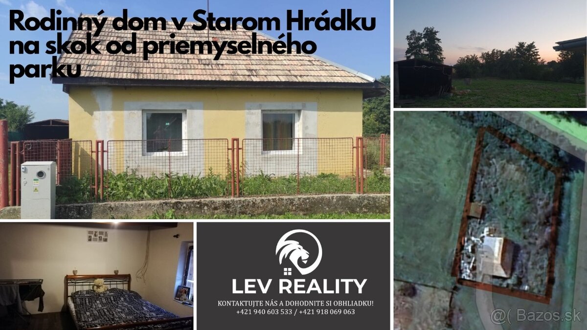 Rodinný dom v Starom Hrádku na skok od priemyselného parku
