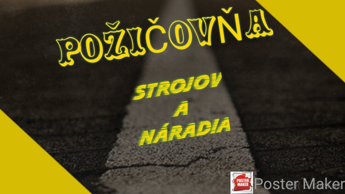 Prenájom požičovňa strojov náradia