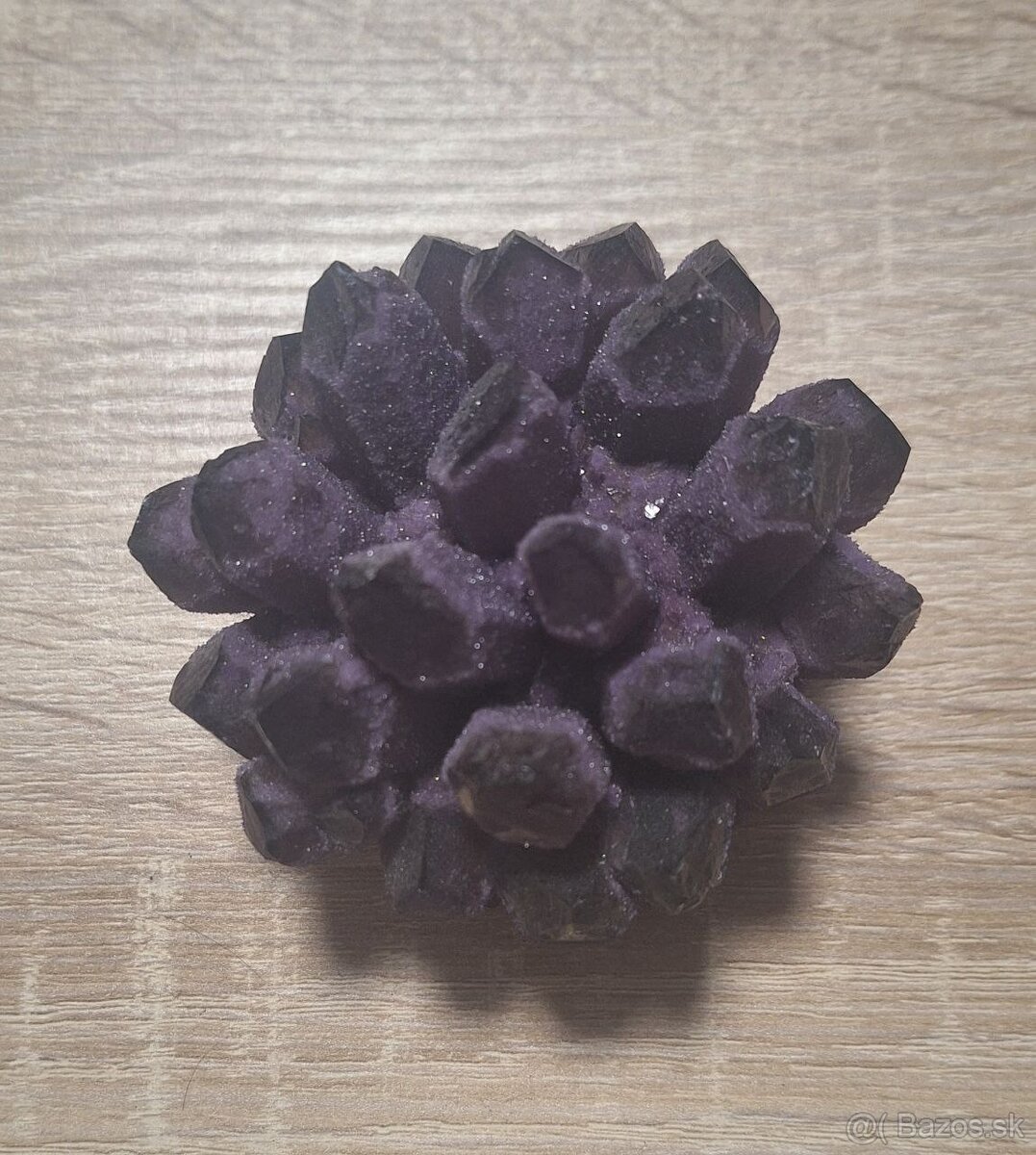 Prírodný Fialový Ametyst Phantom - typ 1