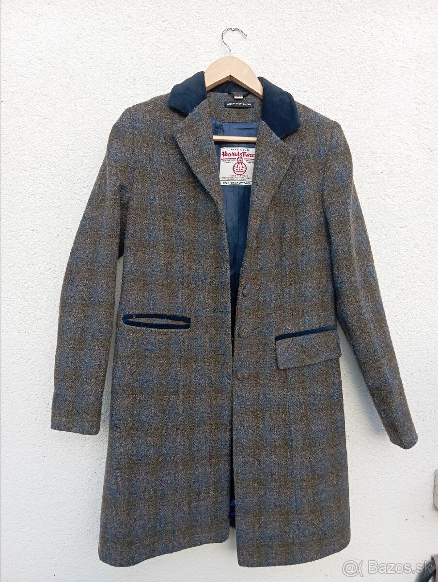 Kabát dámsky Harris Tweed