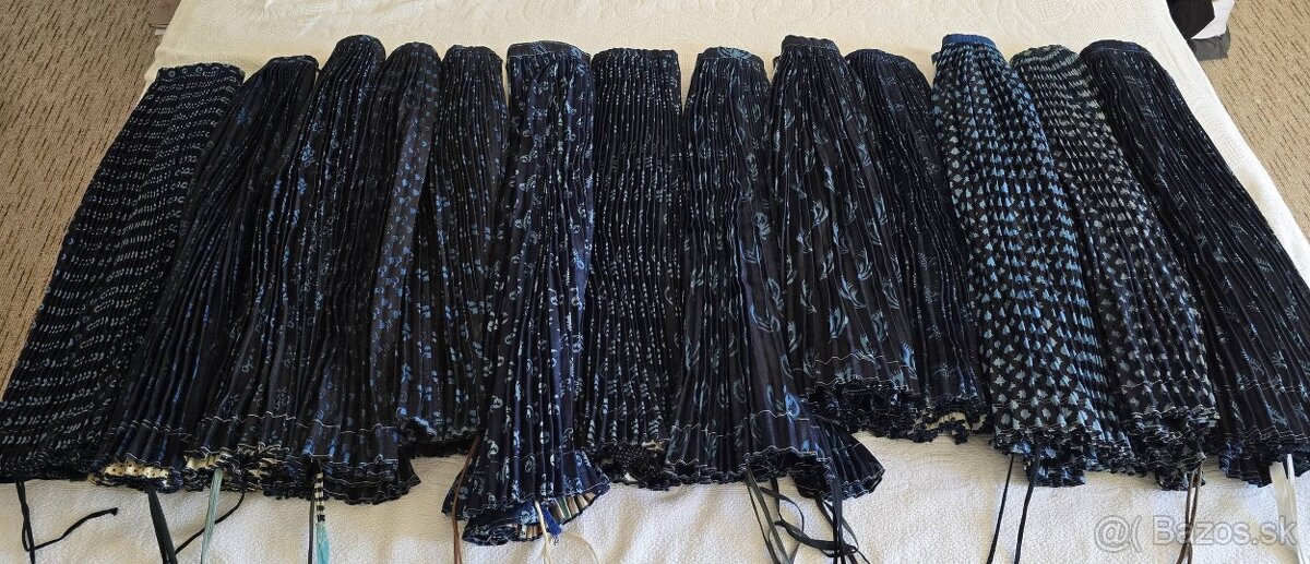 Stary kroj MODROTLAČ sukne Spiš (mam viac kusov)