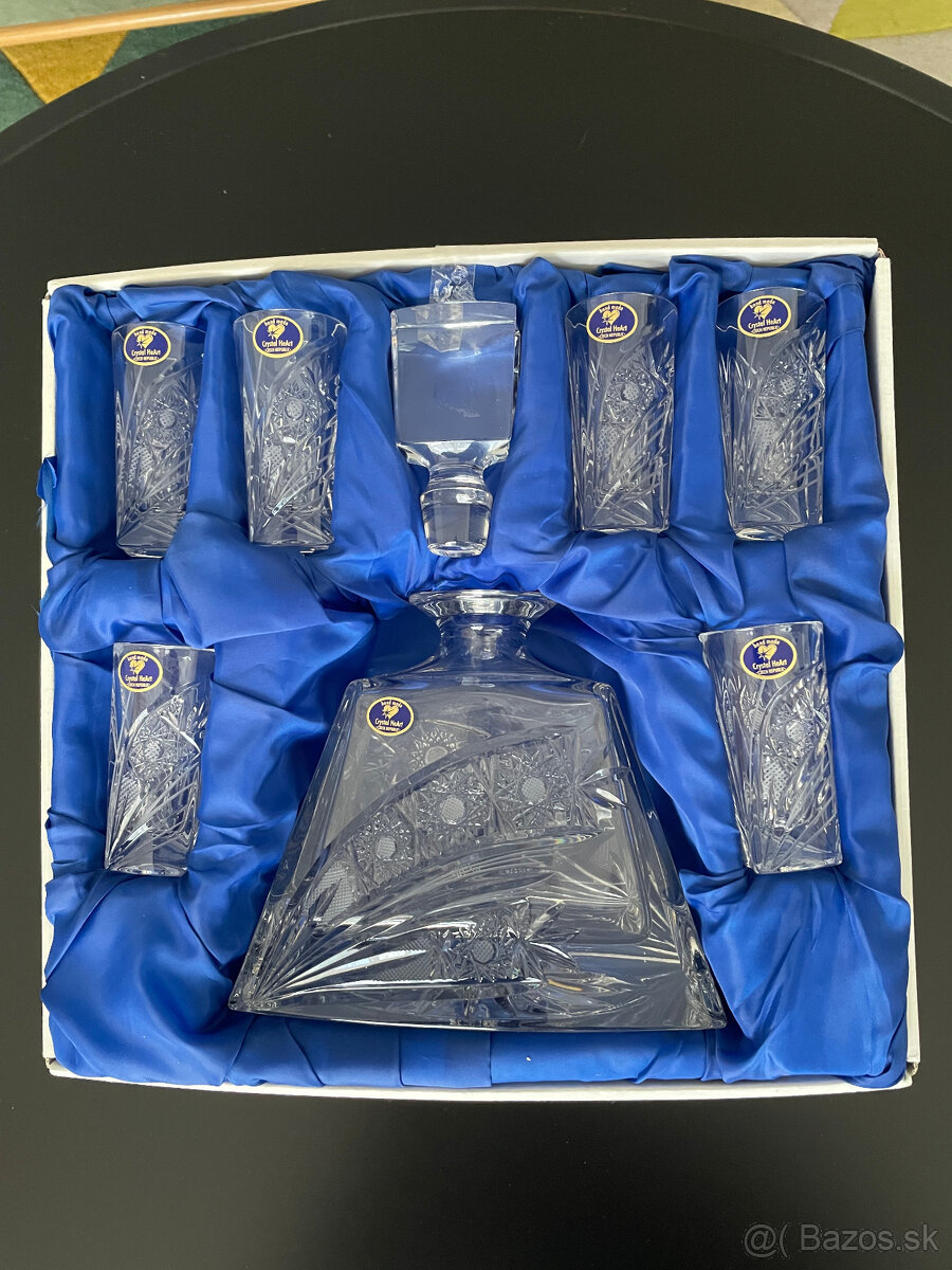 Krištáľová súprava na alkohol
