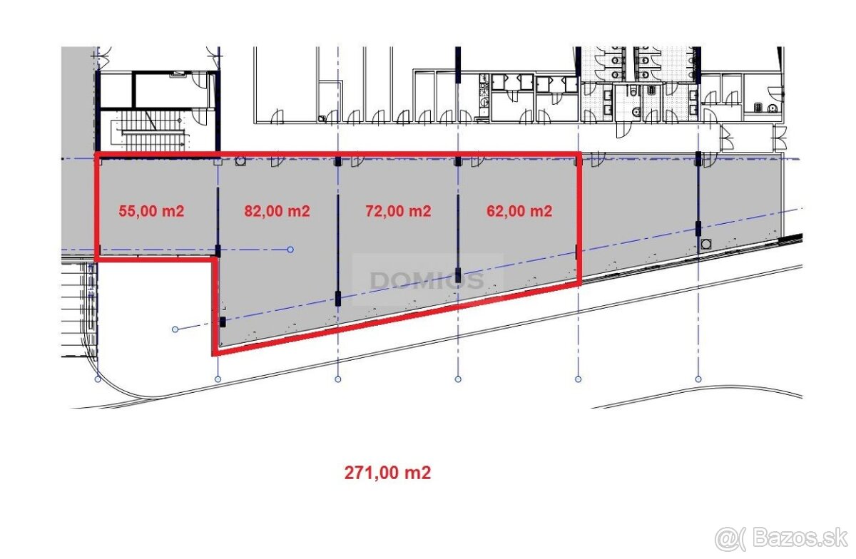 Klim. kancelársky celok (271,00 m2, 4k, parking, KE-St.m.)