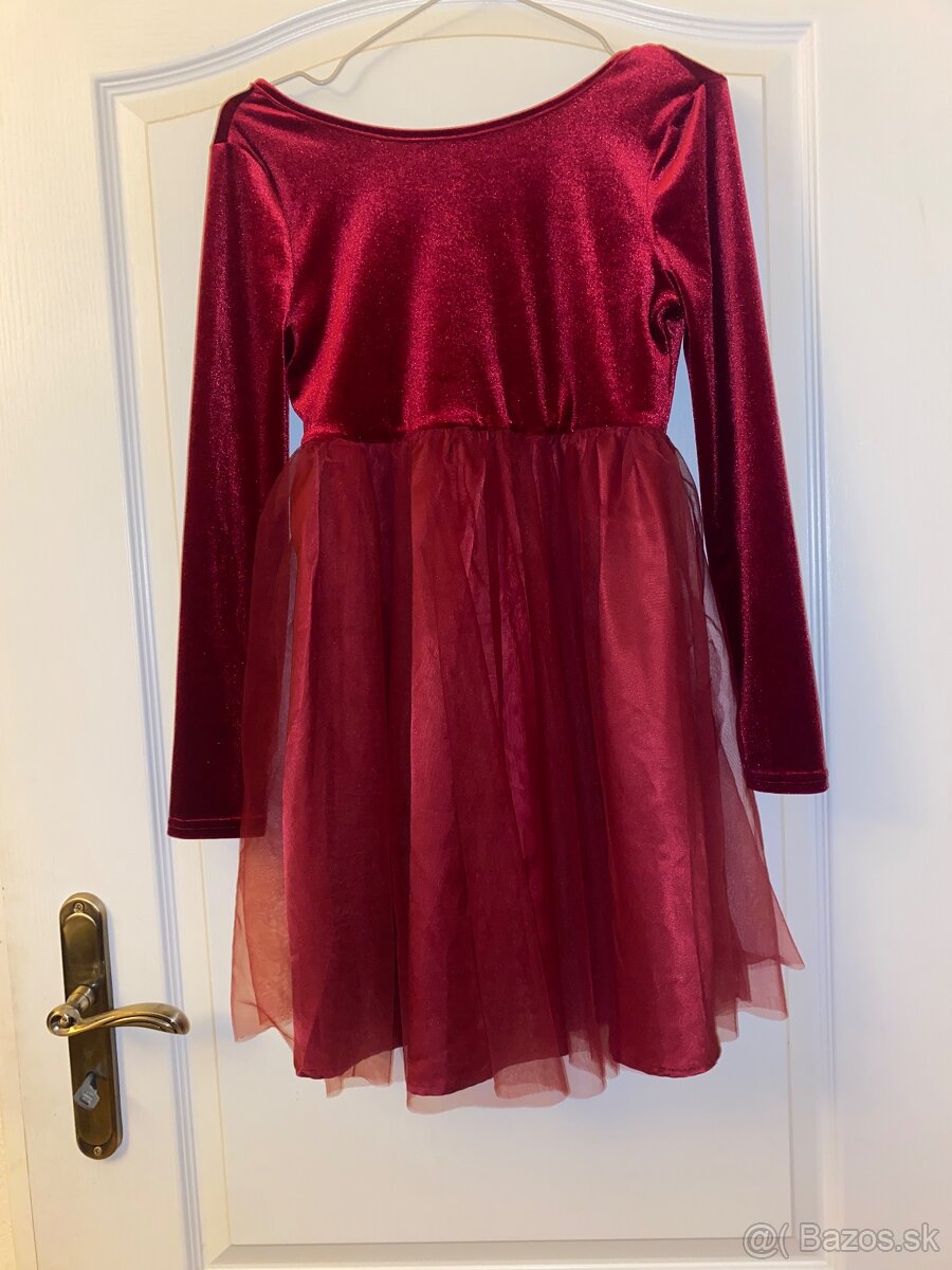 Shein bordove saty velkost 152