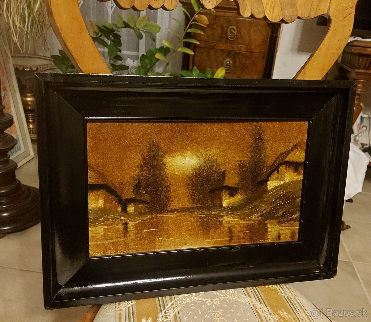 Szepesi Kuszka Jenö olej na doske