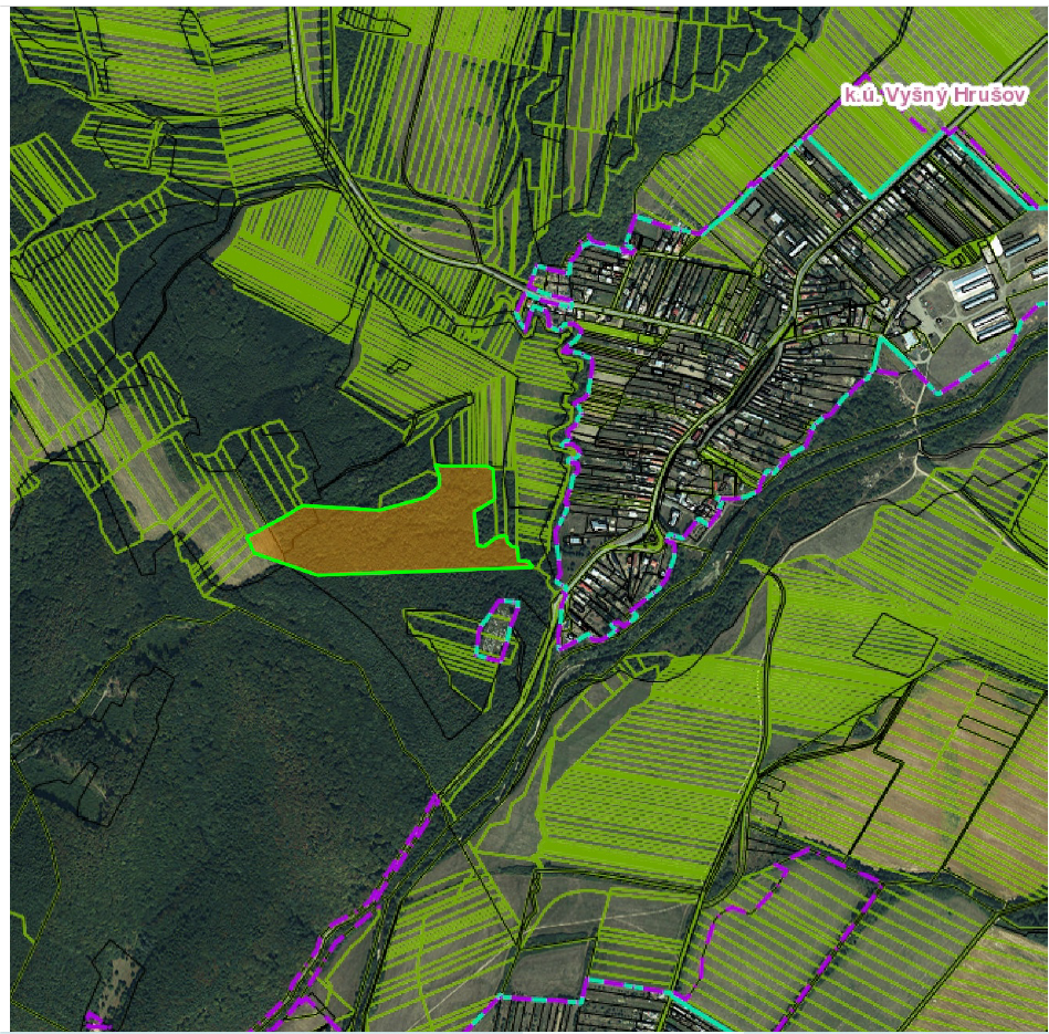 Predám Lesy a TTP v obci V.Hrušov(PARC. E 1276)VYNOVENÁ CENA