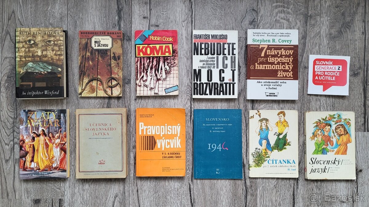 Knihy, všetko za 10 EUR.