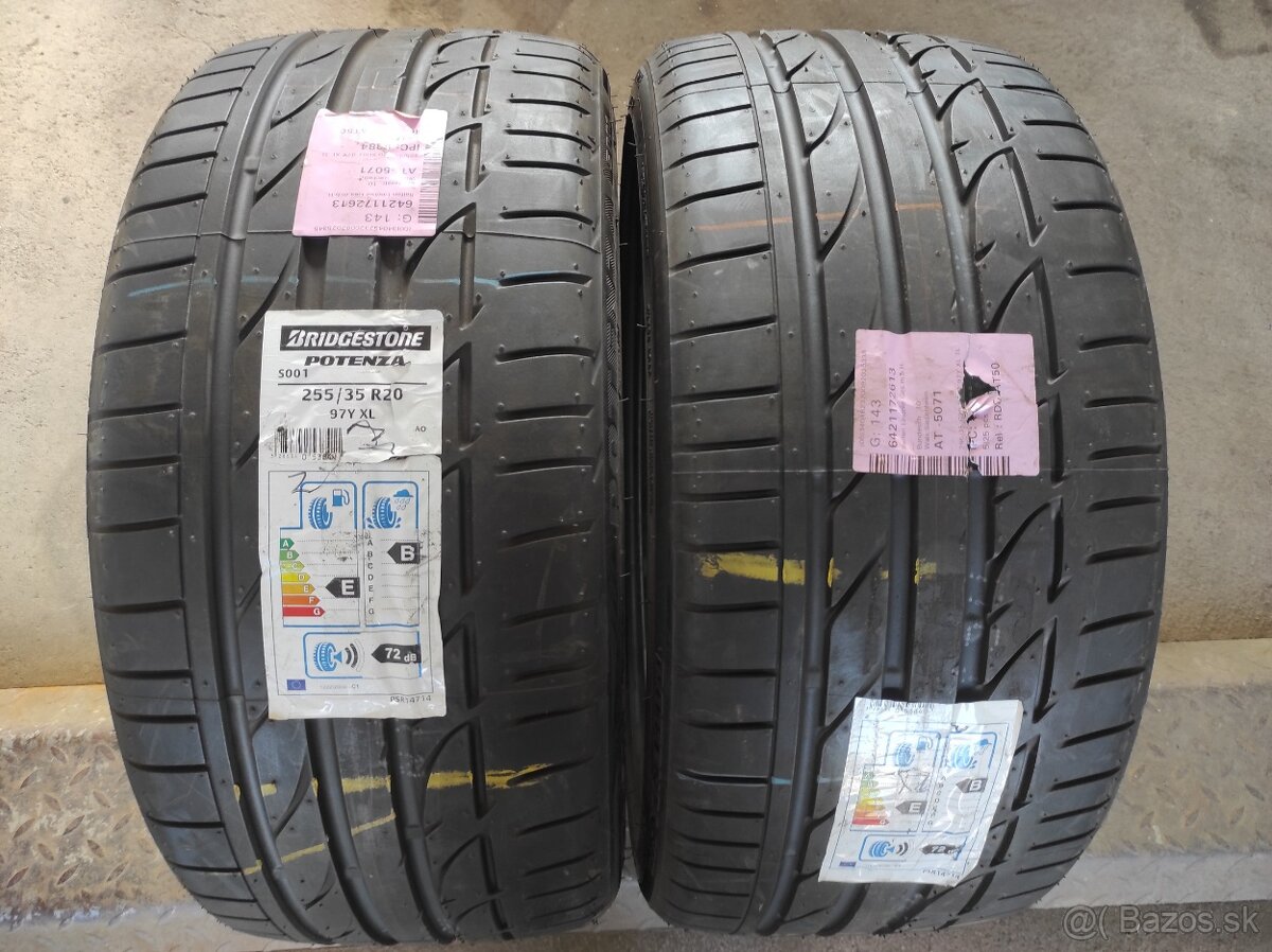 Letné pneumatiky 255/35 R20 Bridgestone 2ks