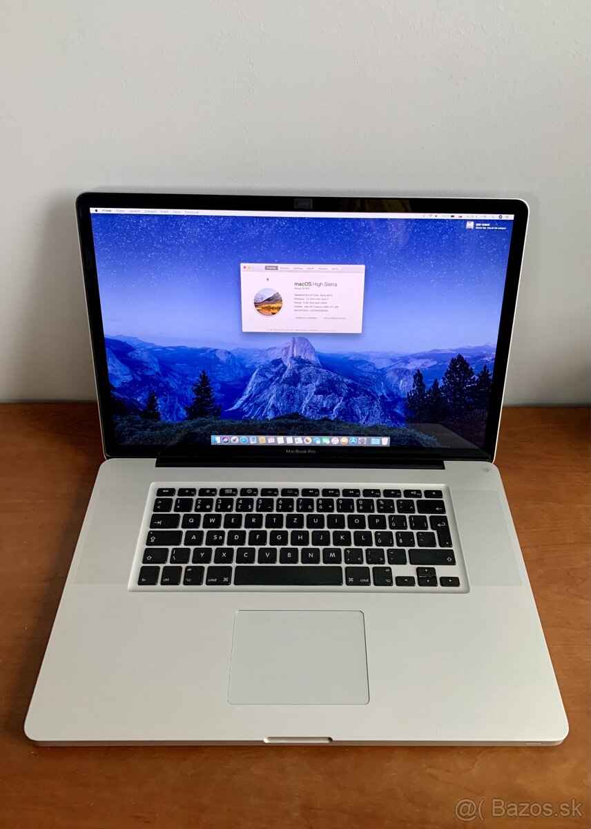 PREDÁM - apple MacBook PRO 17”, model A1297 - REZERVOVANÝ