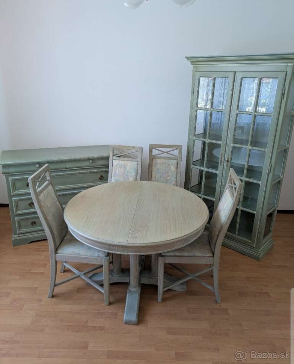 Rustikalna vitrina rustikalna komoda stol