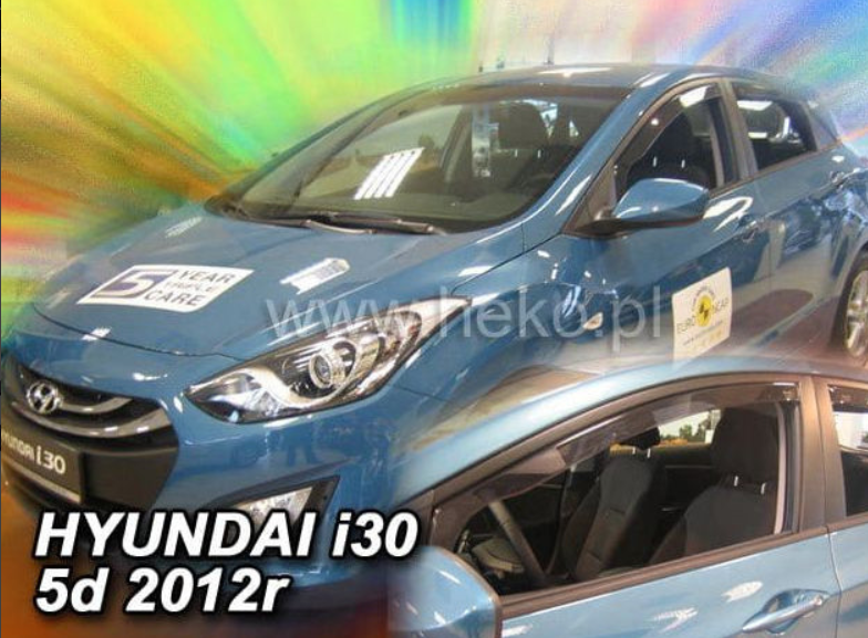Deflektory-protiprievanové plexi Hyundai i30 Combi / 5D 2012