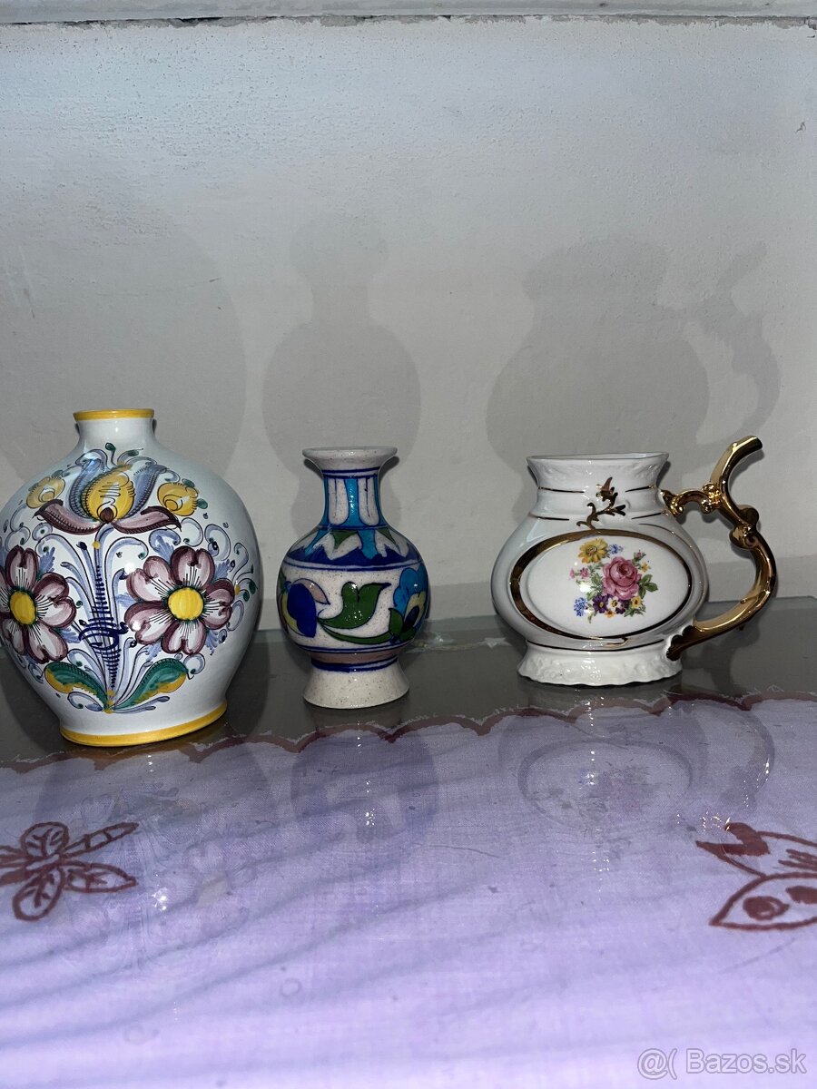 Váze sklo/porcelán keramika