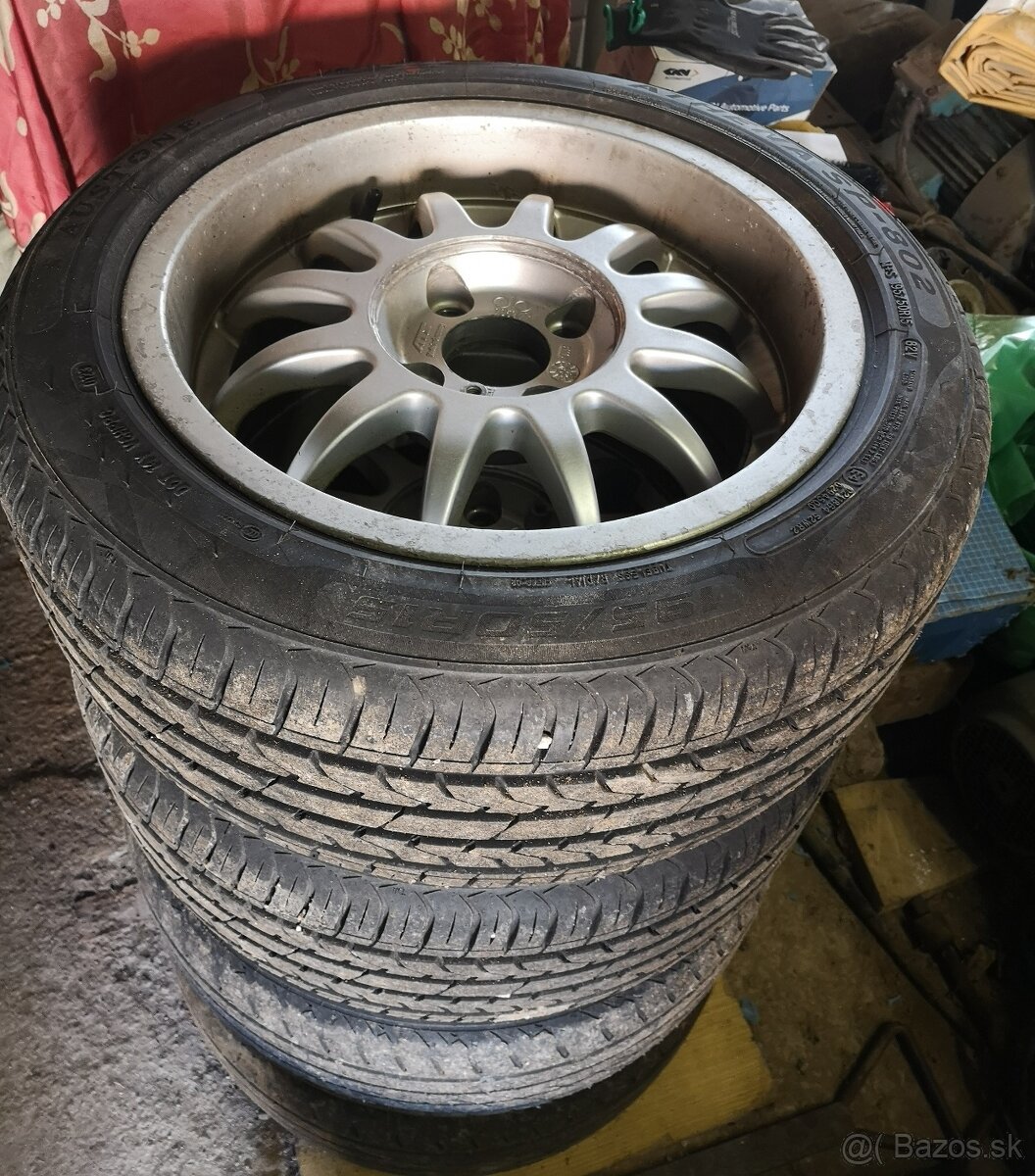 Elektróny 4x108 r15 + pneu 195x50 r15