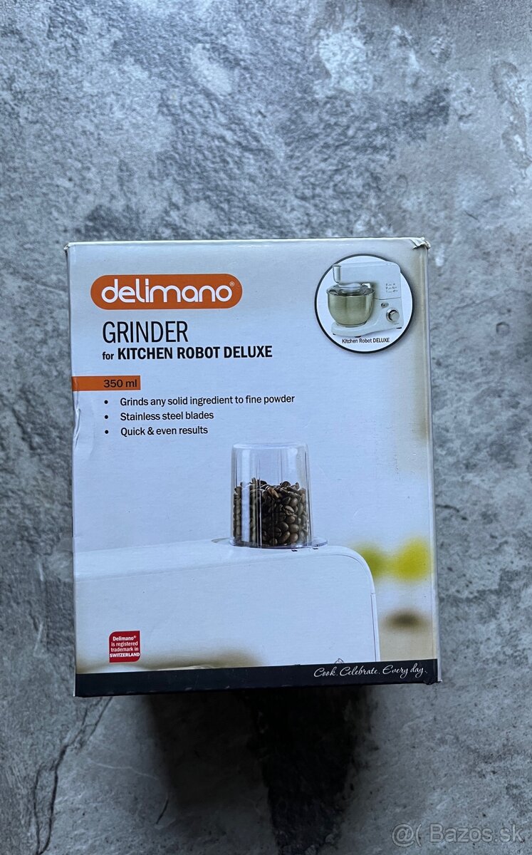 Delimano Deluxe Sencor mlynček na kávu, orechy príslušenstvo