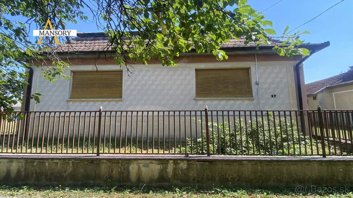 Na predaj rodinný dom za 40 000 eur