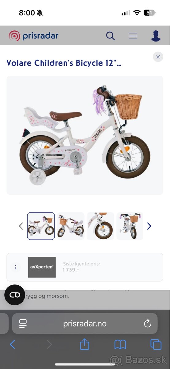 Bicykel volare detsky 12
