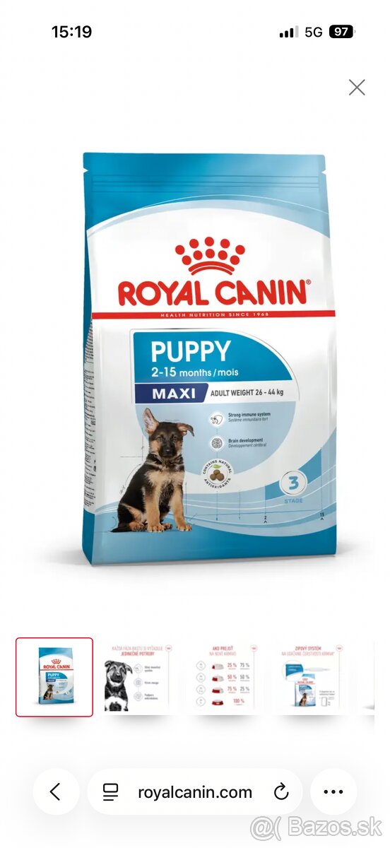 Royal Canin Maxi Puppy 15kg
