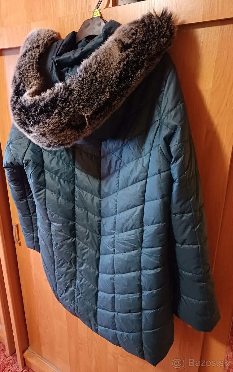 Petrolejova zimná bunda pre moletky xxxl