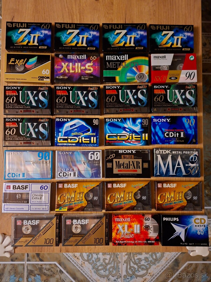 Nové audio mc kazety od 2€: normal a chrome od 3,5€