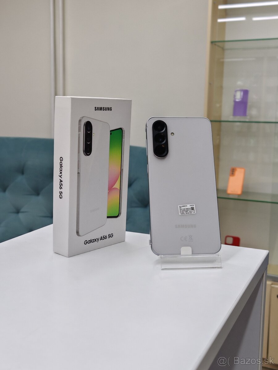 📱 Samsung Galaxy A56 256GB Light Gray | Nový, rozbalený kus