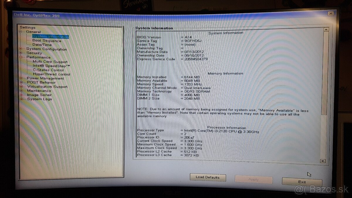 Predám stolné PC Dell Optiplex 390