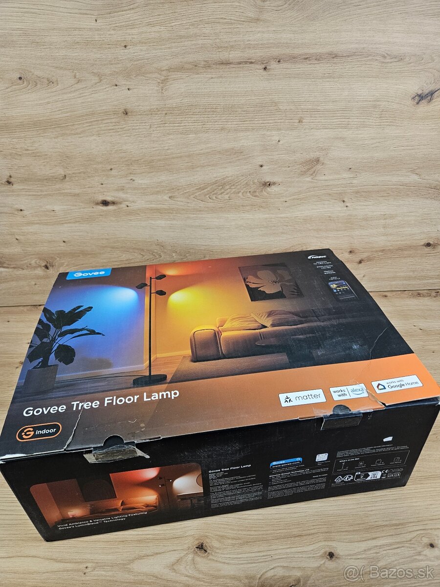 Govee Tree Floor Lamp – nový kus, poškodená krabica