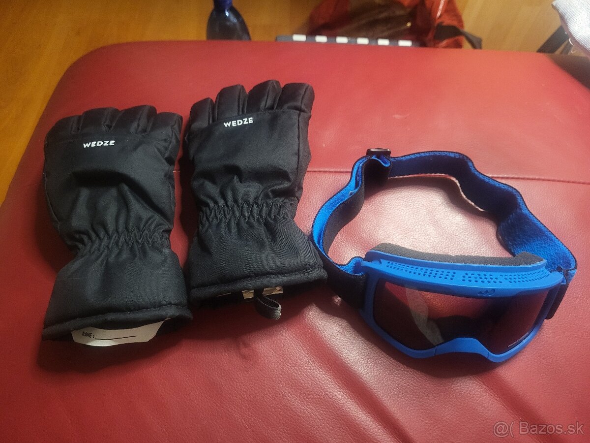 Detske lyziarske okuliare+rukavice