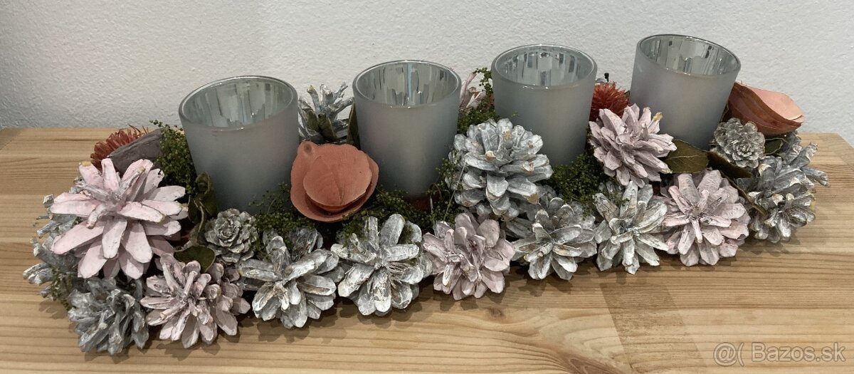 Vianočný adventný svietnik