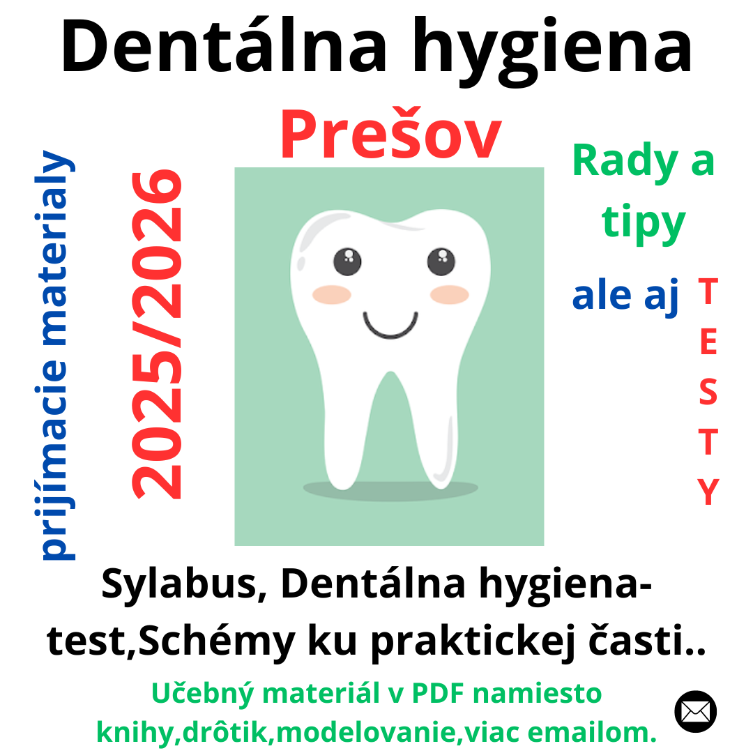 Dentálna hygiena 2024/2025 Prešov