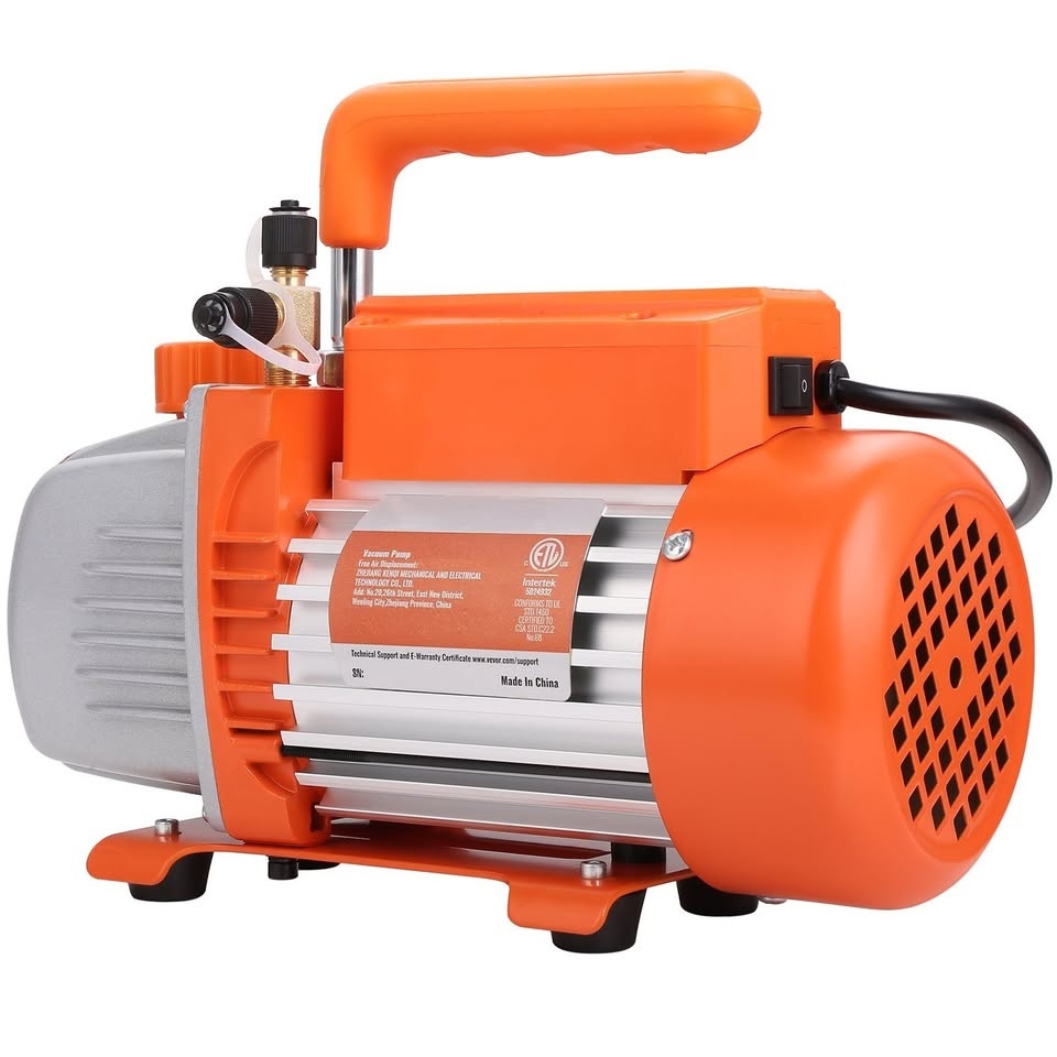2-stupňová 5 CFM rotační lamelová vakuová pumpa 250W
