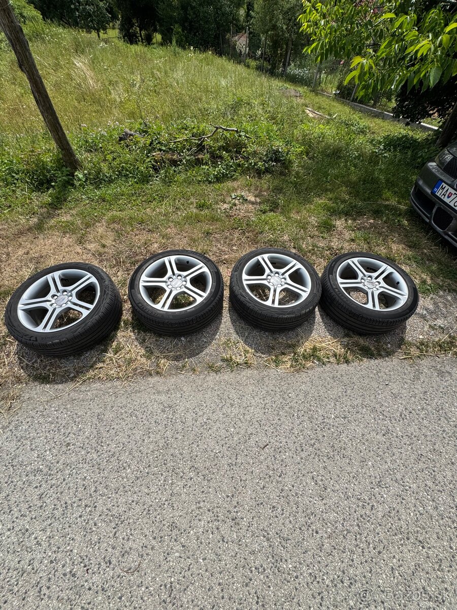 originál disky SEAT R17 – 5x100 + letné pneumatiky
