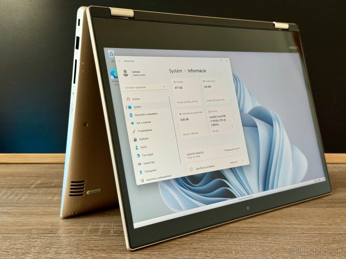 LENOVO YOGA 520 14", 8/512GB, i7, Win 11, Gold/Zlatý