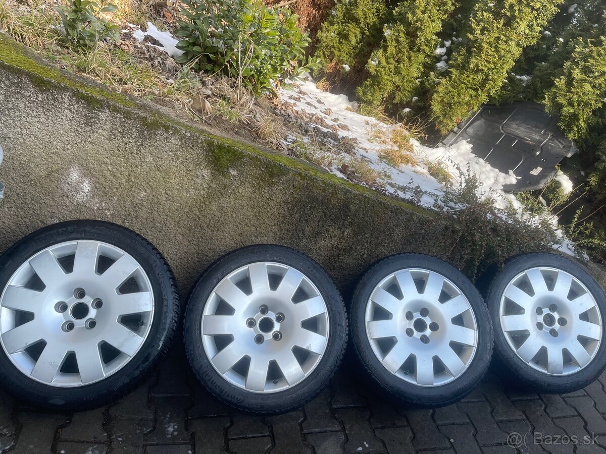 Predám disky 5x112 Škoda Superb I + celoročne  (7mm dezén)