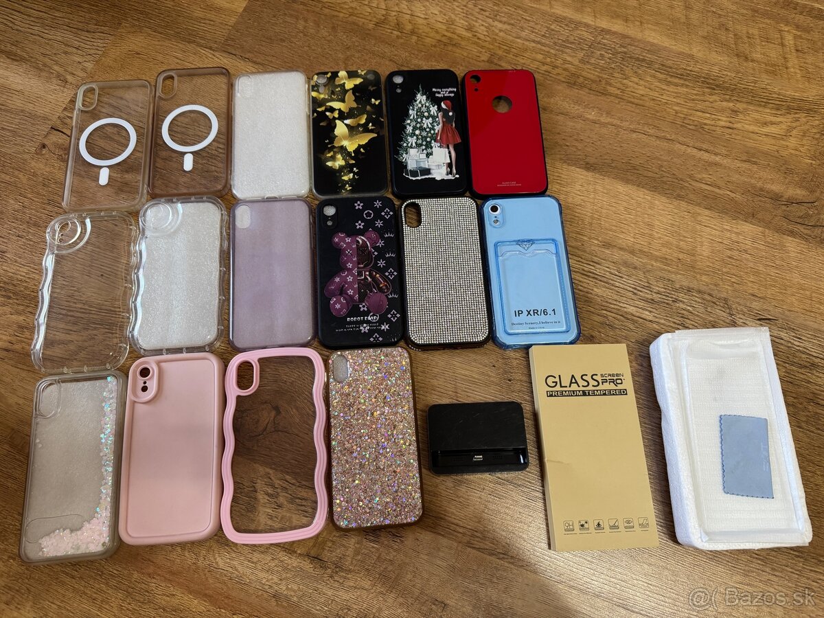 Obaly, kryty, puzdrá,sklá,nabíjačka na iPhone XR