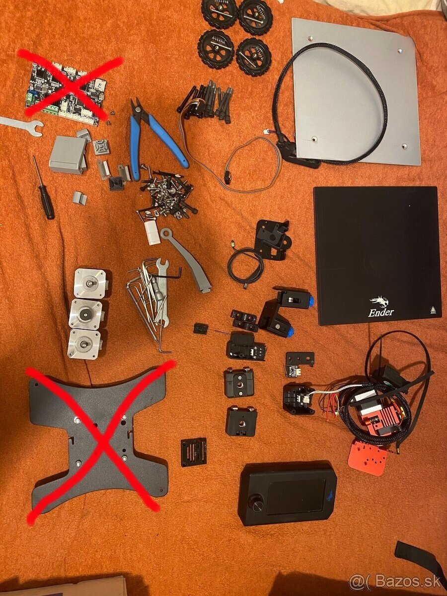 Predám náhradné diely na Ender 3 v.2