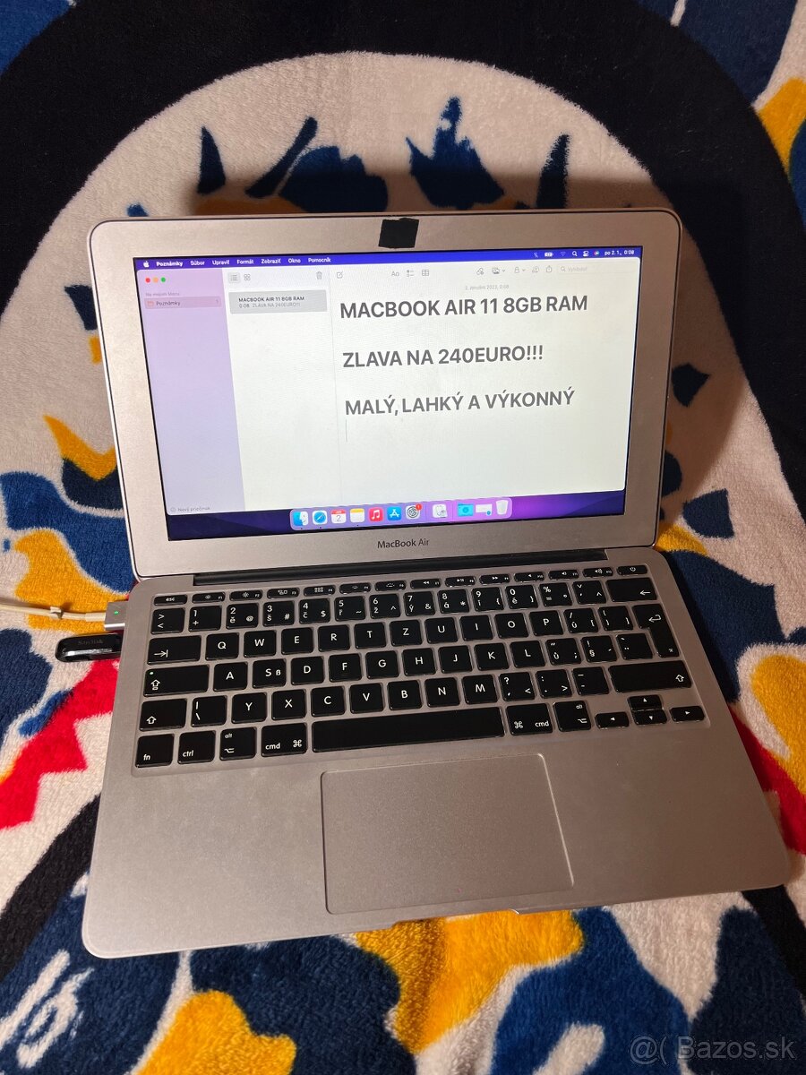 Macbook Air 11, 8gb Ram, 128gb ssd